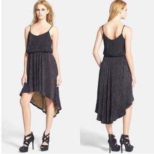 NWT! Rules of Etiquette Women’s Shine Pleated Hi-Low Dress, Size Small